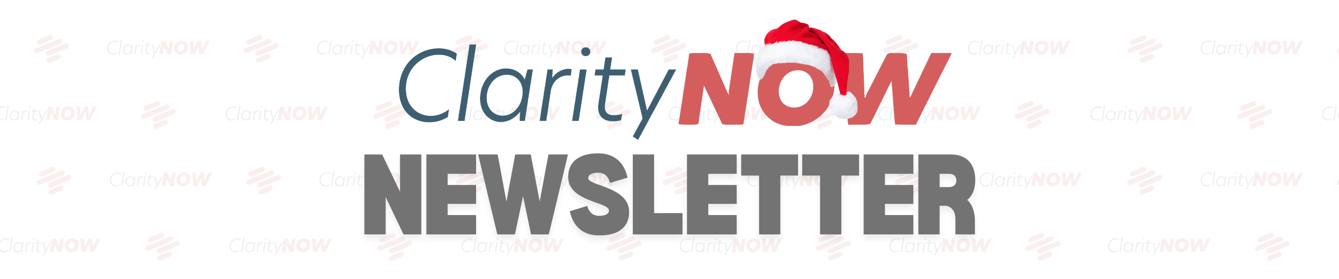 ClarityNOW News Letter Header Christmas