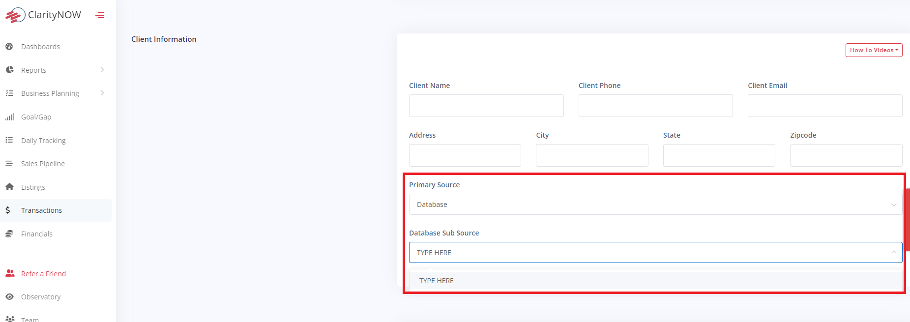 Transactions Tab Step 4